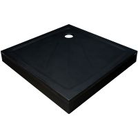 Душевой поддон из искусственного камня Ravak Perseus Pro 100x100 Черный матовый арт-XA03AA01010BM — фото 2, Душевые поддоны из искусственного камня