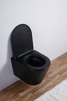 Унитаз Esbano Clavel подвесной Черный матовый с сиденьем Микролифт арт-ESUPCLAVBM — фото 5, Подвесные унитазы