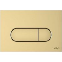 Клавиша смыва Vitra Root Round Золото матовое арт-740-2225 — фото 1, Кнопки смыва