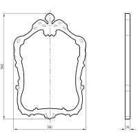 Зеркало Migliore CDB 58 Бронза арт-30493 — фото 6, Зеркала в ванную комнату