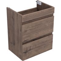 Тумба под раковину Aquanet Нота New 50 подвесная Дуб веллингтон табак арт-334190 — фото 4, Тумбы под раковину