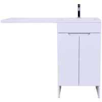 Тумба с раковиной Orange Kandy 120 R Белый глянец арт-OPKD-120TUW+RAR — фото 1, Тумбы с раковиной