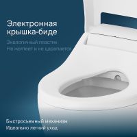 Унитаз биде AM.PM Awe подвесной с сиденьем Микролифт арт-C111739SC — фото 5, Умные унитазы