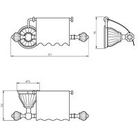 Держатель туалетной бумаги Migliore Olivia с крышкой Золото арт-26176 — фото 4, Держатели туалетной бумаги