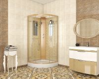 Душевая кабина Niagara Luxe NG- 90x90 без гидромассажа арт-7715GBK — фото 2, Душевые кабины