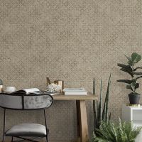 Обои Andrea Rossi Arlequin Винил на флизелине (1,06*10,05) Бежевый, Геометрия арт-54297-7 — фото 2, Обои для стен