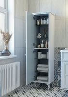 Шкаф пенал Caprigo Borgo 40 L Белый матовый арт-33450L-В231 — фото 2, Пеналы для ванной комнаты