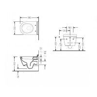 Товар: Унитаз биде Serel Smart подвесной с сиденьем Микролифт арт-SM25SLBM - фото 2 Унитаз биде Serel Smart подвесной с сиденьем Микролифт арт-SM25SLBM — фото 2, Подвесные унитазы