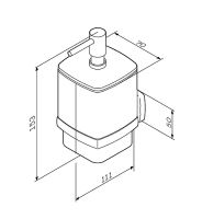 Дозатор для жидкого мыла AM.PM Gem Хром Белый арт-A9036900 — фото 7, Дозаторы