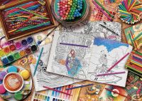 Фреска детская Ortograf Детские 7098 Фактура флок FLK Флизелин (3,8*2,7) Разноцветный, Предметы арт-7098 (флок FLK) — фото 2, Фрески