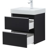 Тумба под раковину Aquanet Вега 50 подвесная Черная арт-329594 — фото 8, Тумбы под раковину