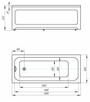 Акриловая ванна Aquatek Eco-friendly Мия 180x80 без панелей, каркаса и слив-перелива арт-MIY180-0000001 — фото 5, Акриловые ванны