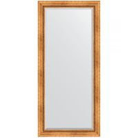 Зеркало Evoform Exclusive 166х76 с фацетом в багетной раме - Римское золото 88 мм арт-BY 3594 — фото 1, Зеркала в ванную комнату