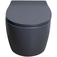 Унитаз Allen Brau Fantasy подвесной Антрацит без сиденья арт-4.11004.AN — фото 3, Подвесные унитазы