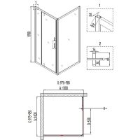 Товар: Душевой уголок Niagara Nova NG-6802-08 BLACK 100х100 профиль Черный стекло прозрачное арт-68020811BLACK - фото 3 Душевой уголок Niagara Nova NG-6802-08 BLACK 100х100 профиль Черный стекло прозрачное арт-68020811BLACK — фото 3, Квадратные душевые уголки