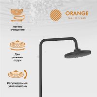 Душевая система Orange Черный арт-T02S3-912b — фото 2, Душевые стойки