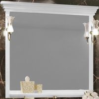 Зеркало Opadiris Риспекто 105 Белое матовое с выключателем арт-00-00007048 — фото 1, Зеркала в ванную комнату