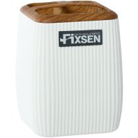 Стакан для зубных щеток Fixsen White Wood Белый арт-FX-402-3 — фото 1, Стаканы для зубных щеток