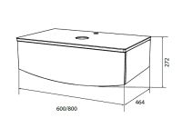 Товар: Тумба под раковину 1MarKa Nega 60П подвесная Белый глянец арт-Ц0000002812 - фото 8 Тумба под раковину 1MarKa Nega 60П подвесная Белый глянец арт-Ц0000002812 — фото 8, Тумбы под раковину