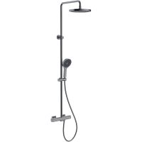 Душевая система Gappo с термостатом Оружейная сталь арт-G2495-79 — фото 1, Душевые стойки