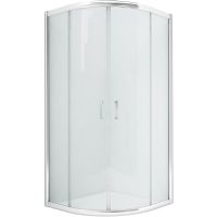 Душевой уголок New Trendy New Varia Chrome 80х80 профиль Хром стекло прозрачное арт-K-0495 — фото 1, Душевые уголки четверть круга