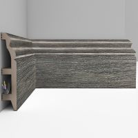 Плинтус Decomaster 2400x100x22 мм арт-D232-87 — фото 1, Плинтуса напольные