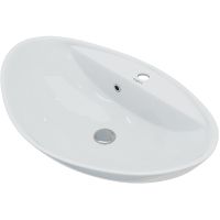 Раковина Кировит Гамма 600 Белая арт-Вн Крв68 — фото 1, Раковины накладные