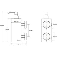 Дозатор для жидкого мыла Bemeta Neo Нержавеющая сталь арт-104109035 — фото 3, Дозаторы