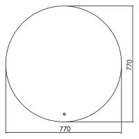 Зеркало Silver Mirrors Саванна 77 с подсветкой с сенсорным выключателем и диммером арт-ФР-00000954 — фото 6, Зеркала в ванную комнату