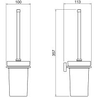 Товар: Ершик для унитаза Aquatek Либра Хром арт-AQ4310CR - фото 2 Ершик для унитаза Aquatek Либра Хром арт-AQ4310CR — фото 2, Ершики для унитаза