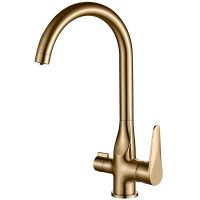 Смеситель для кухни ZorG Steel Hammer Бронза арт-SH 910 BRONZE — фото 1, Смесители для кухни