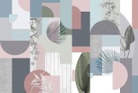 Фреска Ortograf Forma 32639 Фактура флок FLK Флизелин (4*2,7) Разноцветный, Геометрия/Абстракция арт-32639 (флок FLK) — фото 2, Фрески