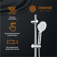 Душевая система Orange Хром арт-S09cr — фото 3, Душевые стойки