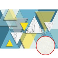 Фреска Ortograf Forma 32646 Фактура флок FLK Флизелин (4*2,7) Голубой/Разноцветный, Геометрия/Абстракция арт-32646 (флок FLK) — фото 1, Фрески