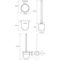Ершик для унитаза Bemeta Dark Черный арт-104113010 — фото 4, Ершики для унитаза