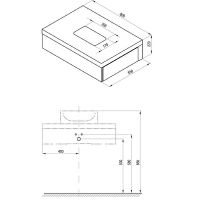 Тумба под раковину Ravak SD Formy 80 подвесная Орех арт-X000001035 — фото 2, Тумбы под раковину