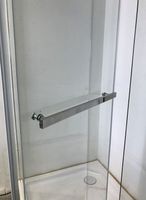 Душевой уголок Ceruttispa 100x100 профиль Хром стекло прозрачное арт-CHIKA ZP101T — фото 4, Душевые уголки трапеция