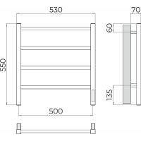 Товар: Электрический полотенцесушитель Terminus Ватикан П4 500х550 Хром арт-4670078544421 - фото 5 Электрический полотенцесушитель Terminus Ватикан П4 500х550 Хром арт-4670078544421 — фото 5, Электрические полотенцесушители