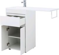 Тумба под раковину Aquanet Токио 110 Белая арт-237744 — фото 4, Тумбы под раковину