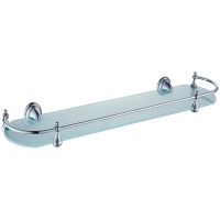 Товар: Стеклянная полка Haiba Хром арт-HB1507 - фото 1 Стеклянная полка Haiba Хром арт-HB1507 — фото 1, Полки для ванной и душа