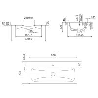 Тумба с раковиной Iddis Zodiac 80 подвесная Белая матовая Дерево арт-ZOD8AB0i95K — фото 10, Тумбы с раковиной