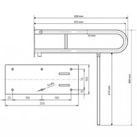 Поручень Bemeta Help Хром арт-301102081N — фото 2, Поручни для ванной