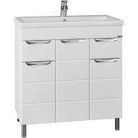 Тумба под раковину СанТа Родос 80 Белая арт-206015 — фото 1, Тумбы под раковину