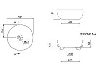 Товар: Раковина-чаша Scarabeo Glam 33 Белая арт-1808 - фото 4 Раковина-чаша Scarabeo Glam 33 Белая арт-1808 — фото 4, Раковины накладные