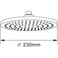 Верхний душ Orange Хром арт-S07TS — фото 7, Верхние души