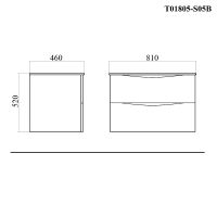 Товар: Тумба с раковиной Bond Cube 80 подвесная Белая матовая арт-T01805-S05B - фото 11 Тумба с раковиной Bond Cube 80 подвесная Белая матовая арт-T01805-S05B — фото 11, Тумбы с раковиной