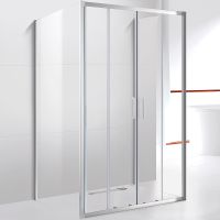 Душевой уголок Cezares Molveno 180x80 профиль Хром стекло прозрачное арт-MOLVENO-AH-22-180/80-C-Cr-IV — фото 1, Прямоугольные душевые уголки