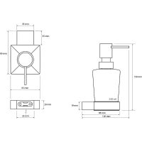 Дозатор для жидкого мыла Bemeta Via Хром арт-135009042 — фото 2, Дозаторы