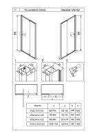 Душевая дверь Veconi Vianno VN-32 80 профиль Хром стекло прозрачное арт-VN32-80-01-C5 — фото 5, Распашные душевые двери