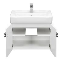 Тумба под раковину Aquaton Оптима 67 подвесная Белая арт-1A124101OP010 — фото 3, Тумбы под раковину